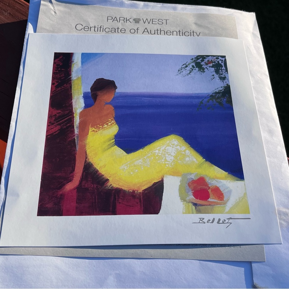 Emile Bellet “Beaute Marine” Seriolithograph New